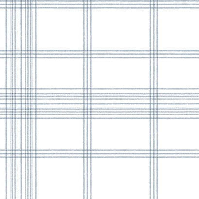 York Charter Plaid Blue Wallpaper CV4468