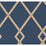 York Ribbon Stripe Trellis Navy & Copper Wallpaper CY1506