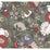 York Vincent Poppies Charcoal Wallpaper CY1518