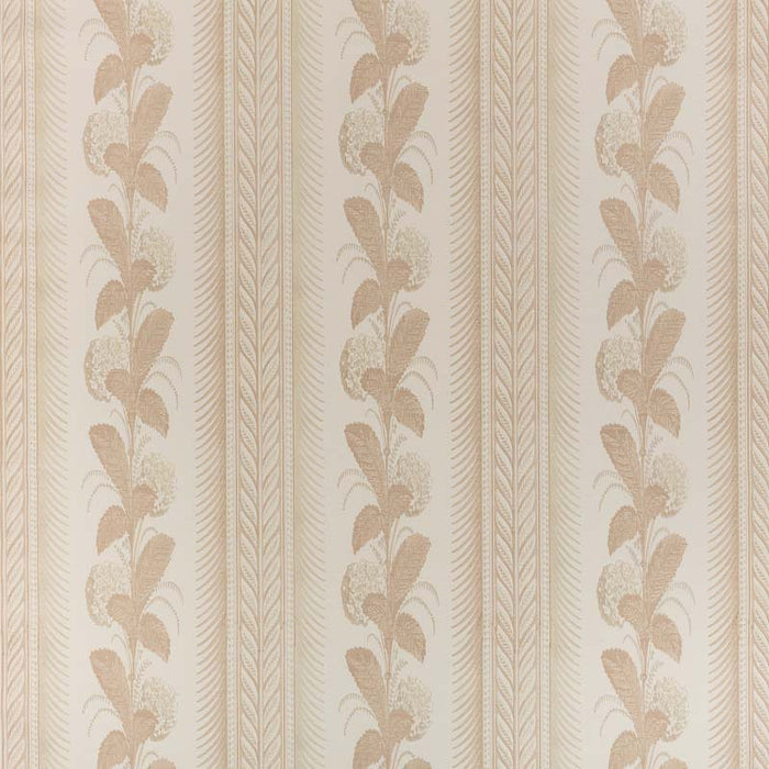 Quadrille Climbing Hydrangea Fabric Light Greige Fabric Sample 303300F-11