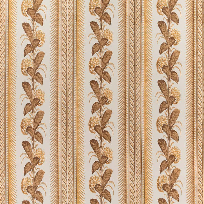 Quadrille Climbing Hydrangea Fabric Taupe Fabric Sample 303300F-00