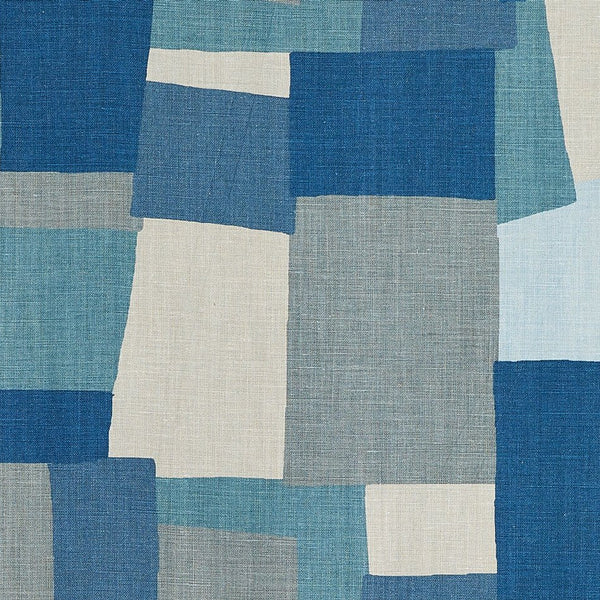 Peter Dunham Collage Indigo/Gray Fabric Sample 111CAG01