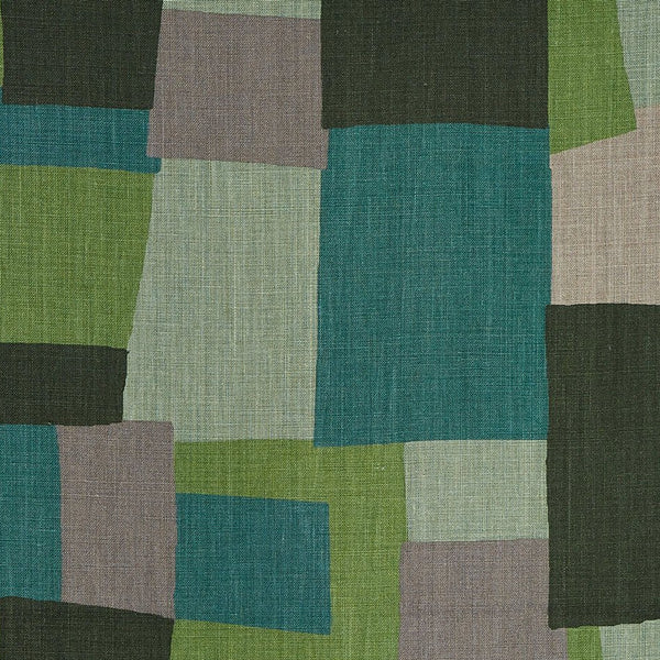 Peter Dunham Collage Green/Gray Fabric Sample 111CAG05