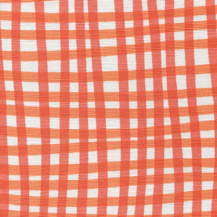 Alan Campbell Country Check Orange Tangerine Fabric Sample AC105-5WLC