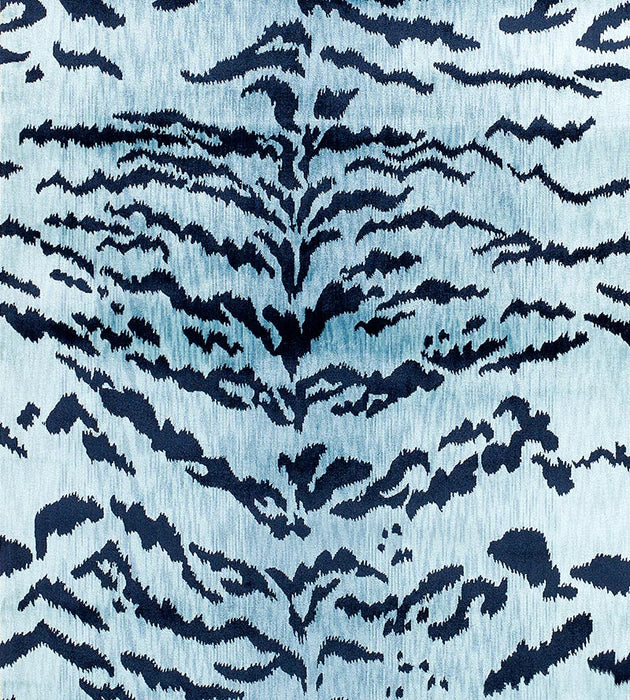 Old World Weavers Tiger Lao Hau Ii Blue & Black Fabric D0 04424410