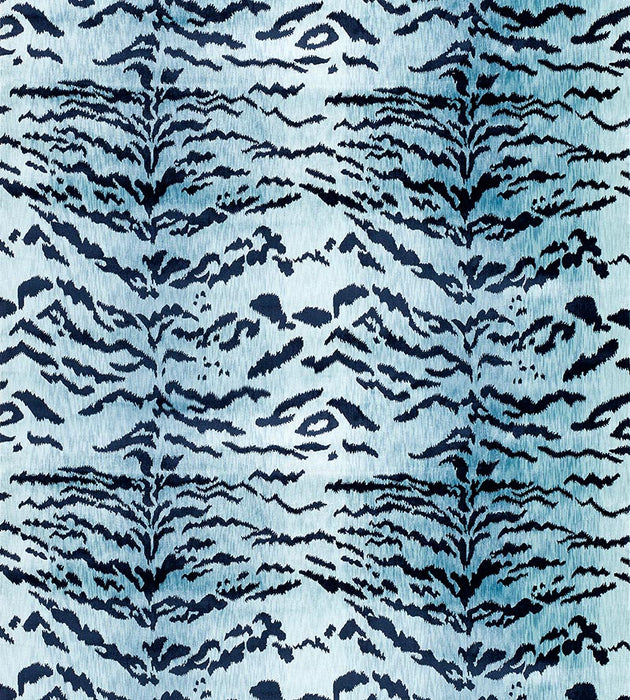 Old World Weavers Tiger Lao Hau Ii Blue & Black Fabric D0 04424410