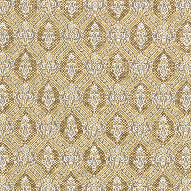 Charlotte Gold Ornate Fabric Sample D3285