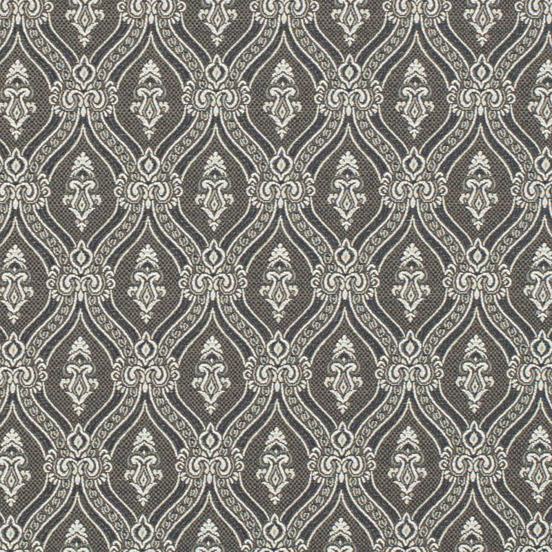 Charlotte Midnight Ornate Fabric Sample D3288