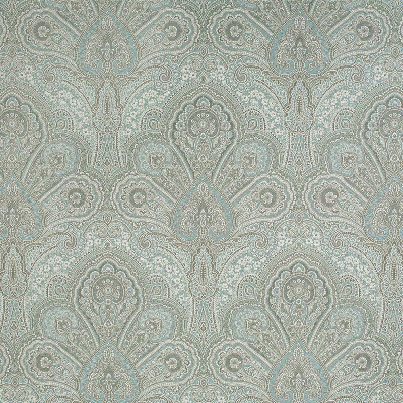 Charlotte Aqua Flora Fabric D3298