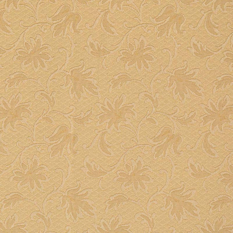 Charlotte Gold Floral Fabric D3550