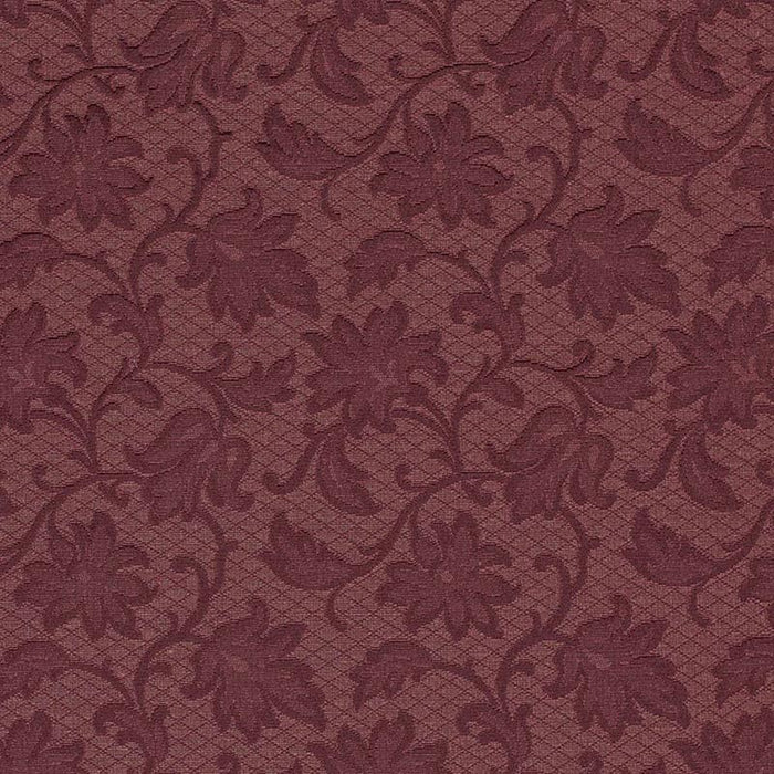 Charlotte Merlot Floral Fabric D3551