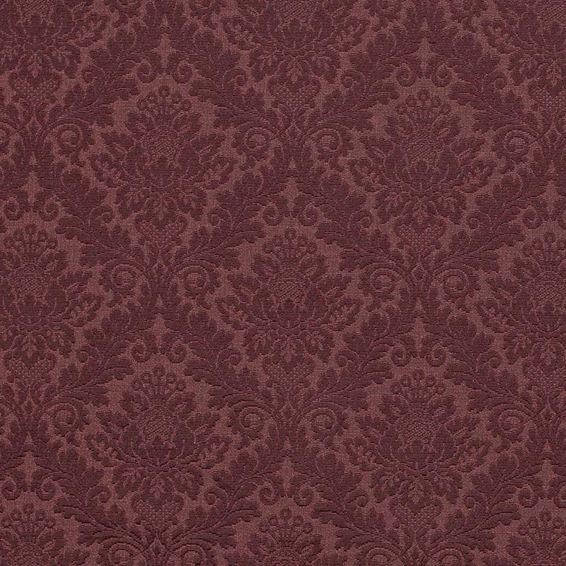 Charlotte Merlot Damask Fabric Sample D3565