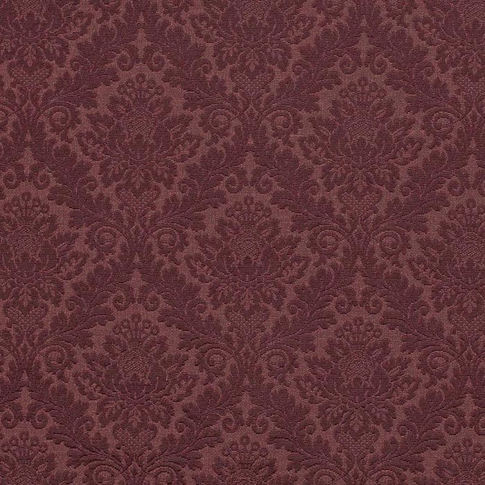 Charlotte Merlot Damask Fabric Sample D3565