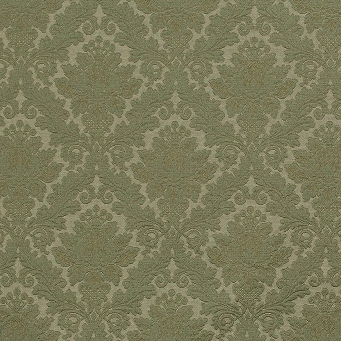 Charlotte Olive Damask Fabric Sample D3570