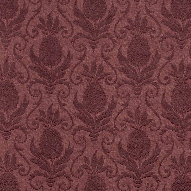 Charlotte Merlot Pineapple Fabric Sample D3572