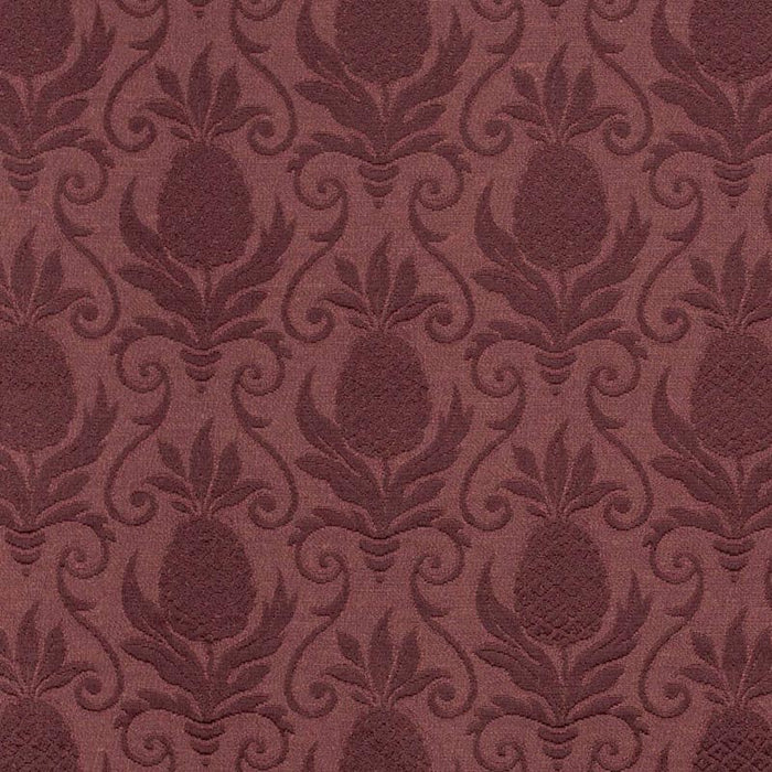 Charlotte Merlot Pineapple Fabric Sample D3572