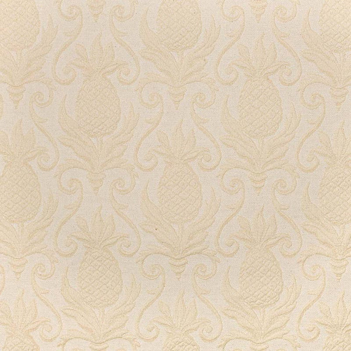 Charlotte Cream Pineapple Fabric D3573