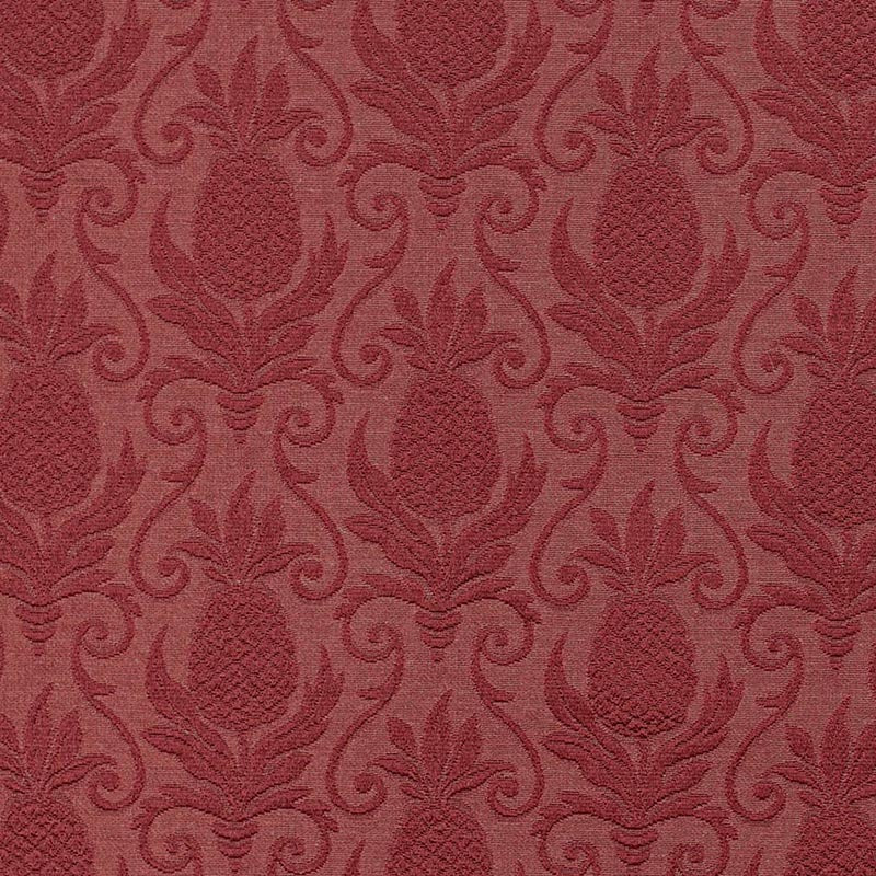 Charlotte Red Pineapple Fabric Sample D3574