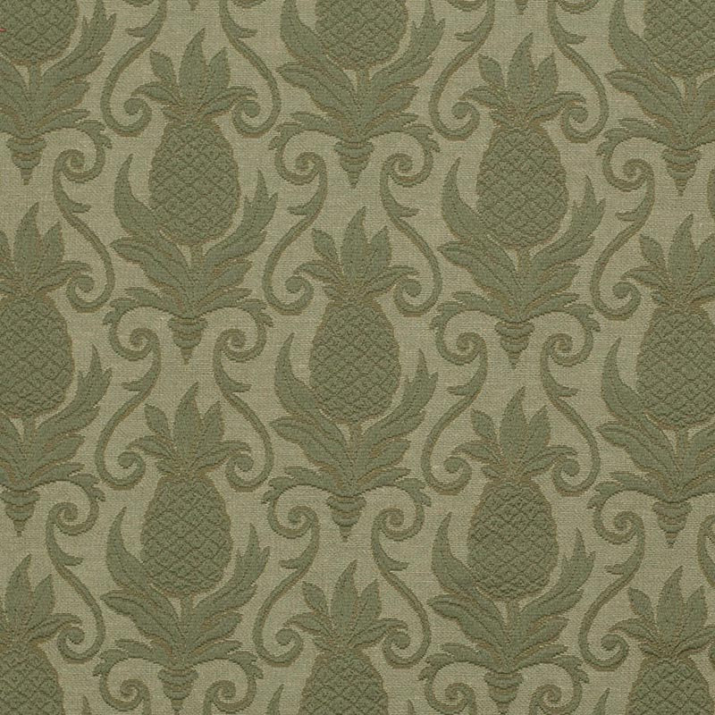 Charlotte Olive Pineapple Fabric Sample D3577