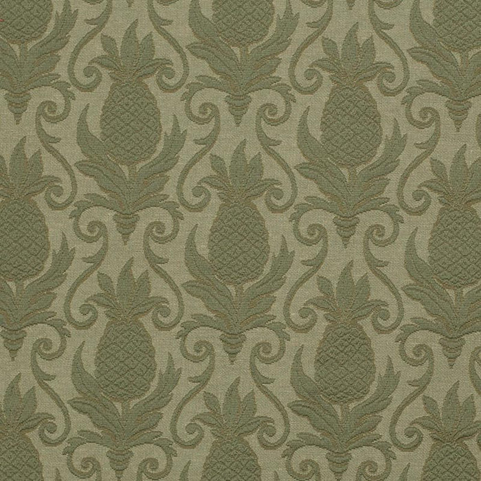 Charlotte Olive Pineapple Fabric Sample D3577