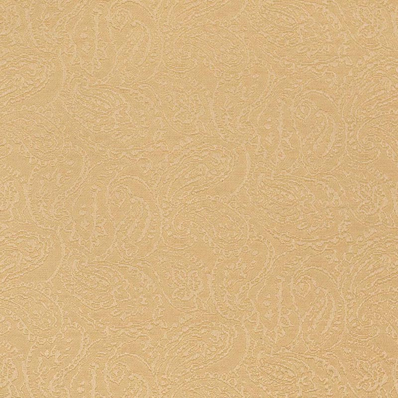 Charlotte Gold Paisley Fabric D3578