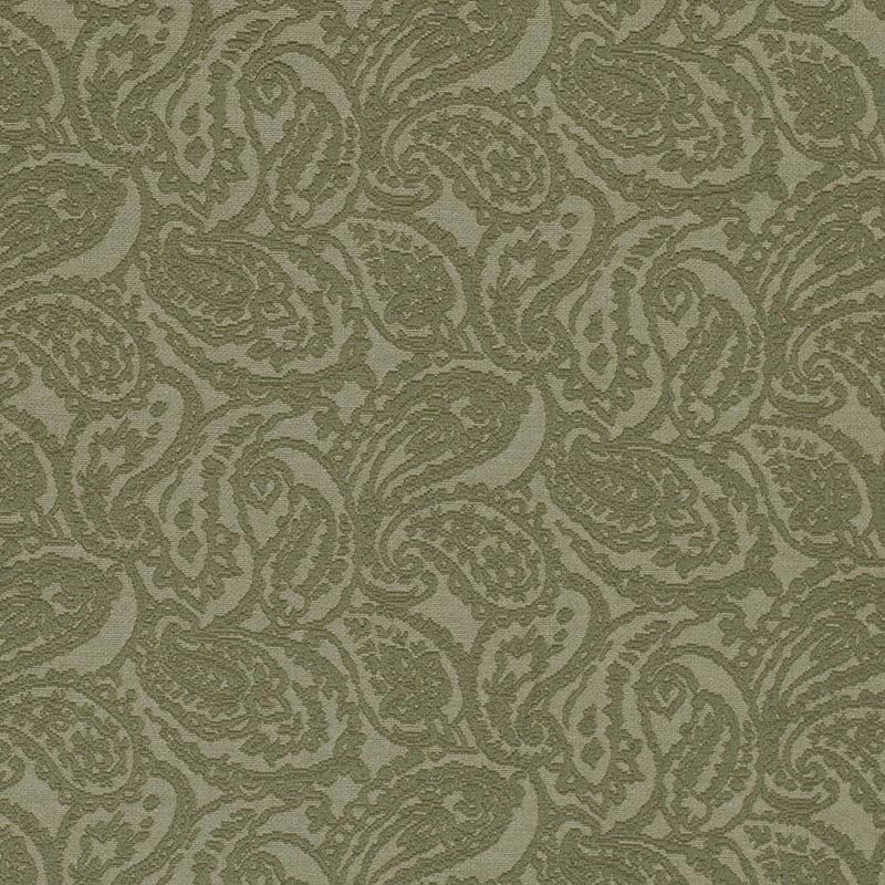 Charlotte Olive Paisley Fabric D3584