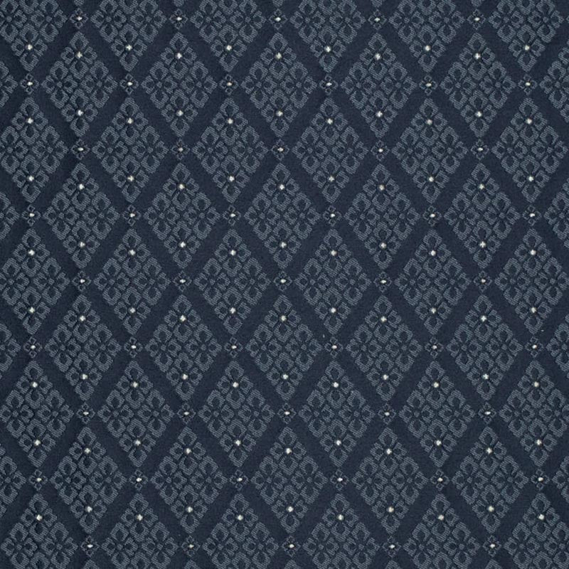 Charlotte Navy Lily Fabric Sample D4060