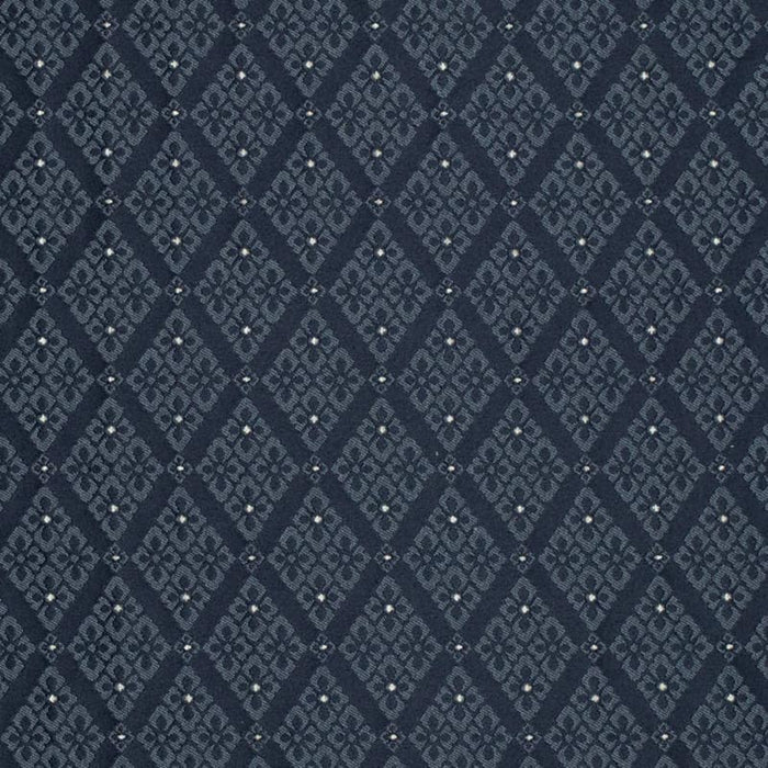 Charlotte Navy Lily Fabric Sample D4060