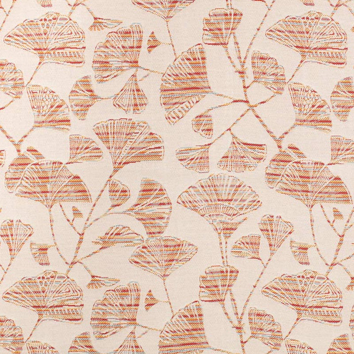 Charlotte Ginkgo Poppy Fabric D4555