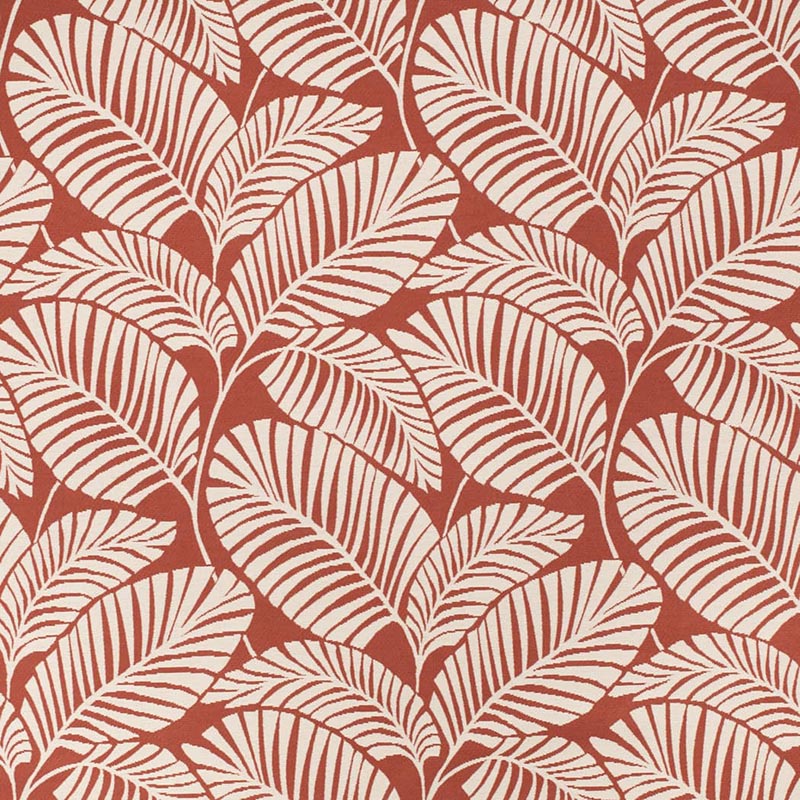 Charlotte Palm Poppy Fabric D4560