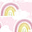 Seabrook Designs Rainbows Blush Wallpaper Sample DA60201