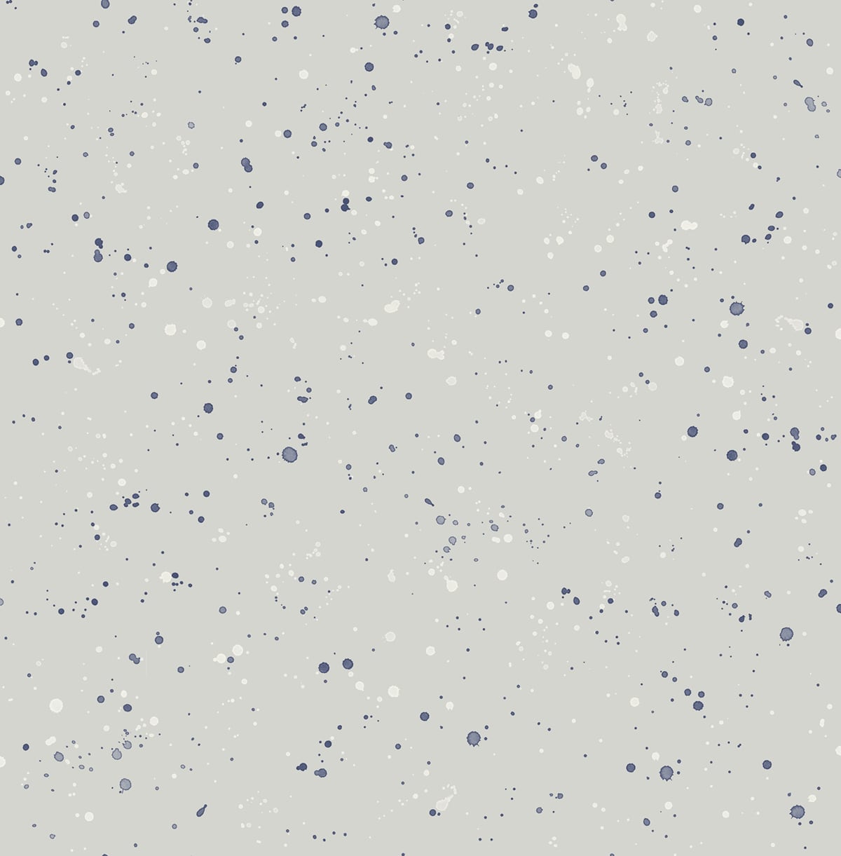 Seabrook Designs Paint Splatter Gray And Midnight Blue Wallpaper Sample DA60800