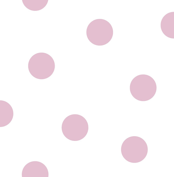 Seabrook Designs Dots Bubblegum Wallpaper Sample DA61601