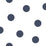 Seabrook Designs Dots Navy Wallpaper Sample DA61602