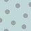 Seabrook Designs Dots Teal And Metallic Silver Wallpaper Sample DA61604