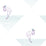 Seabrook Designs Dancing Flamingo Teal And Lilac Wallpaper Sample DA61709