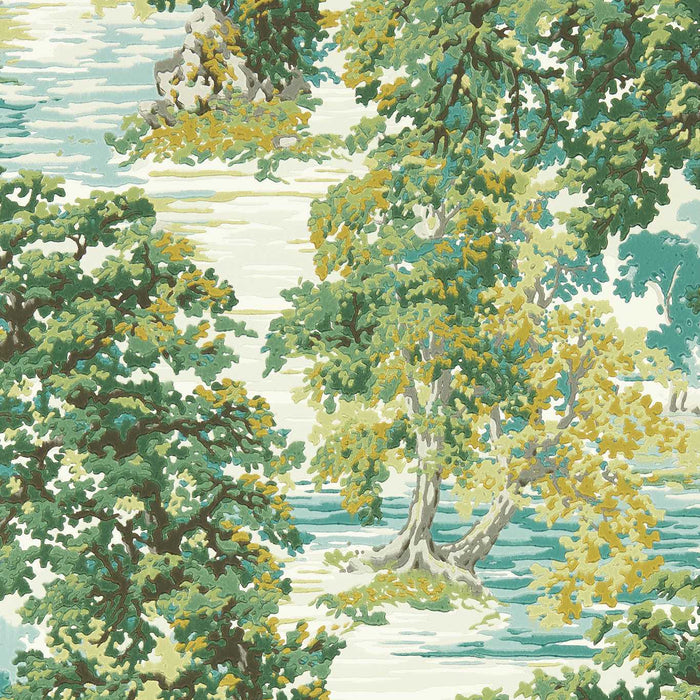 Sanderson Ancient Canopy Sap Green Wallpaper DABW217220