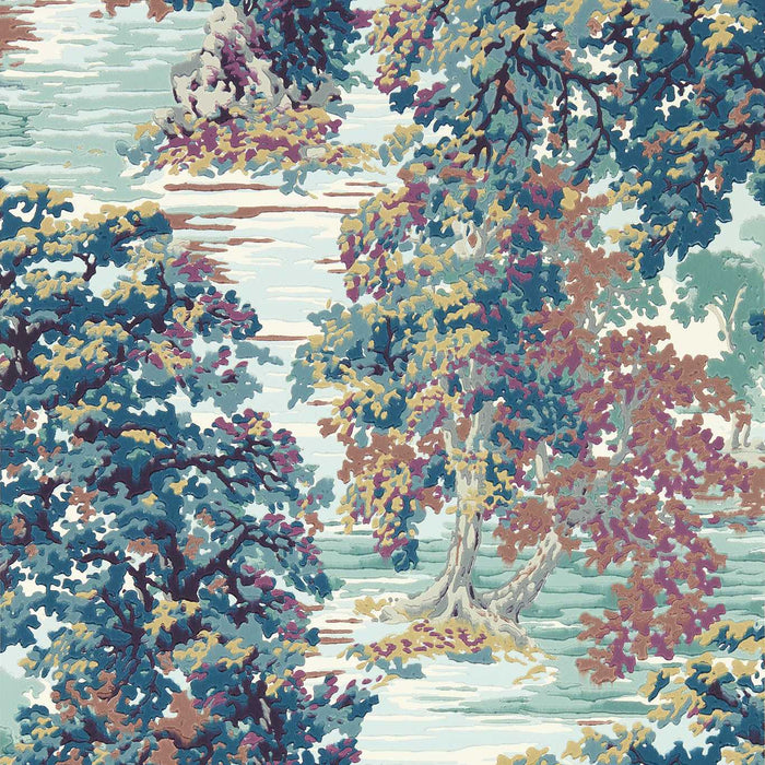 Sanderson Ancient Canopy Forest Green Wallpaper Sample DABW217222