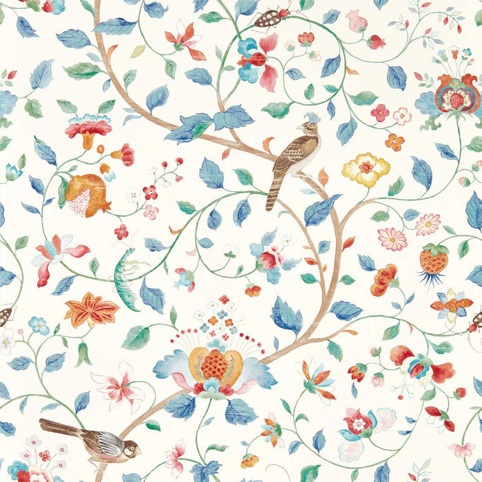 Sanderson Aril’s Garden Indigo/Red Wallpaper DABW217237