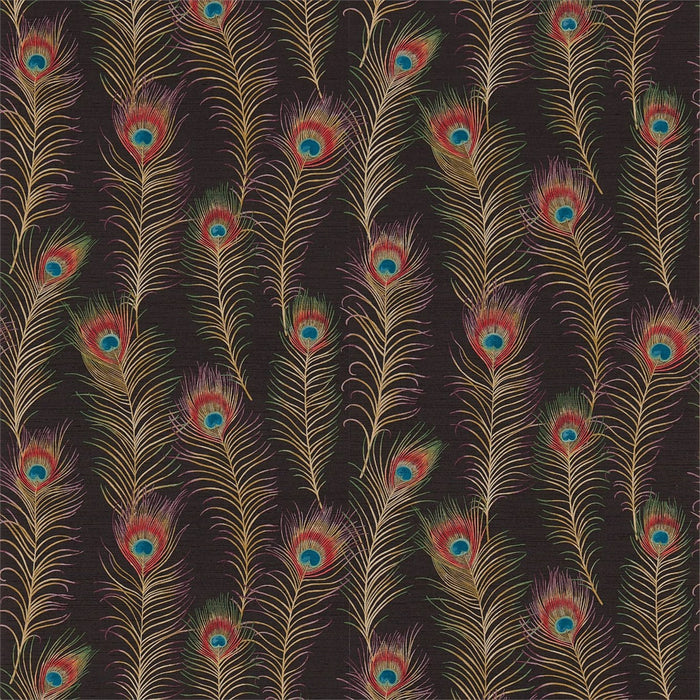 Sanderson Themis Carbon/Purple 213062 Wallpaper Sample DAEG213062