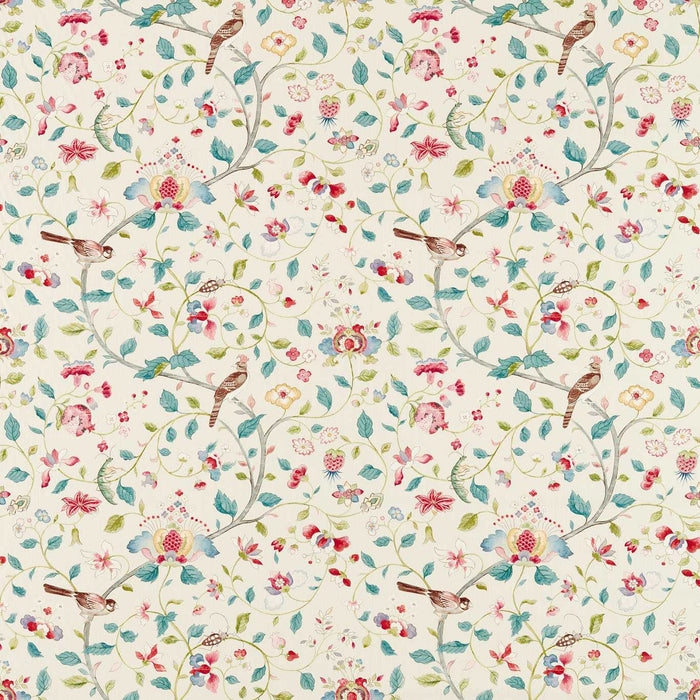 Sanderson Aril’s Garden Blue Clay/Pink Fabric Sample DARF227067