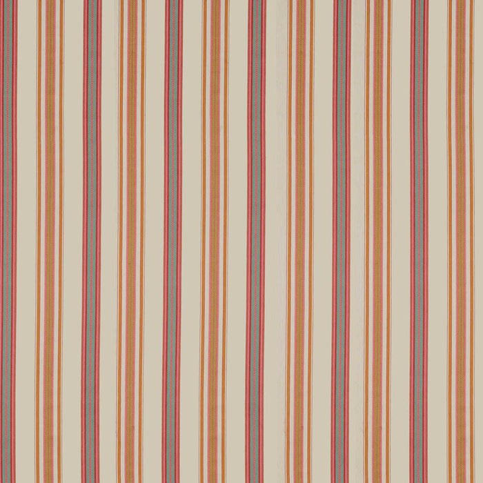 Sanderson Valley Stripe Rowan Berry/Cream Fabric DARF237329