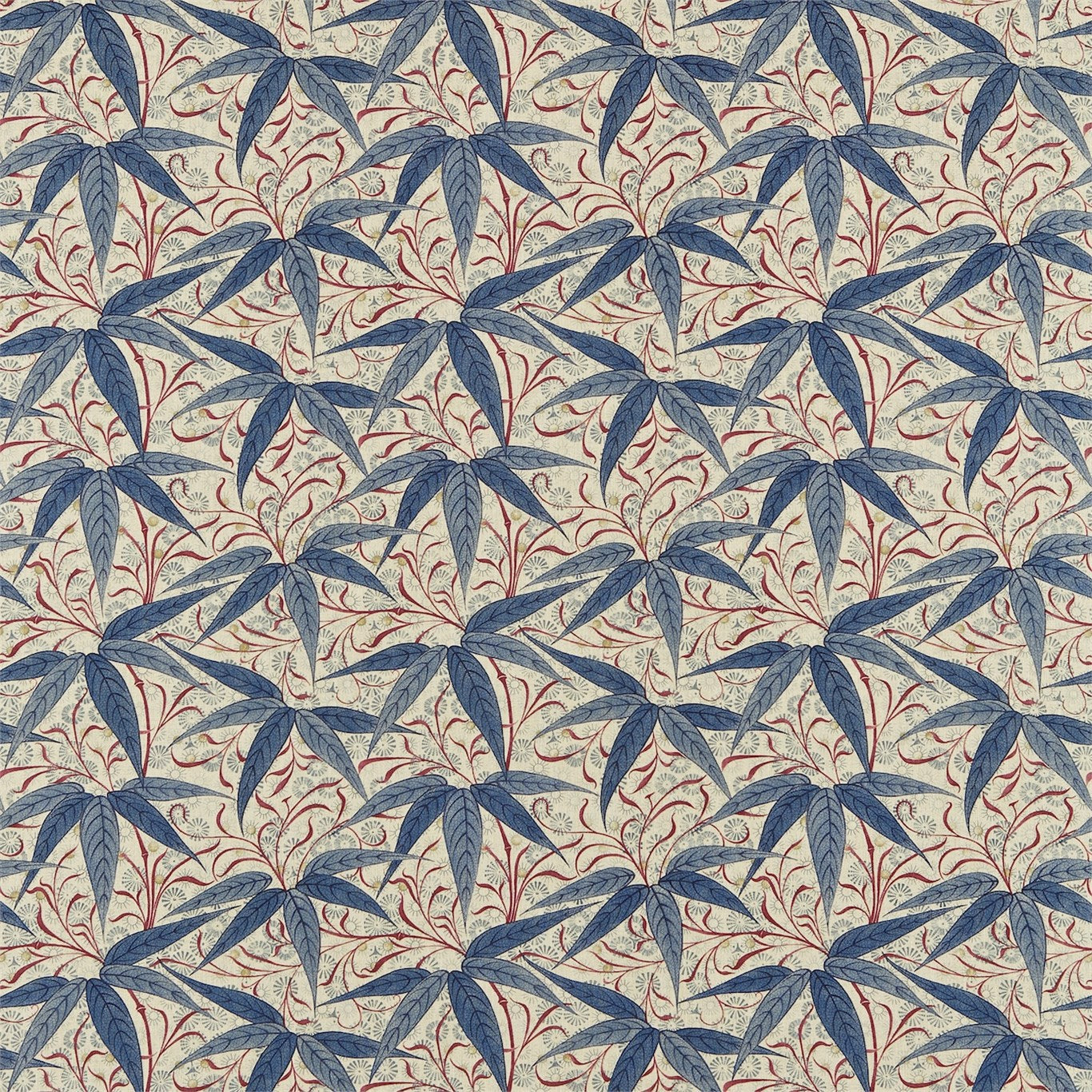 Morris & Co Bamboo Indigo/Woad 222528 Fabric Sample DARP222528