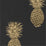 Sanderson Pineapple Royale Graphite/Gold 216326 Wallpaper Sample DART216326