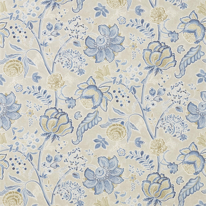 Sanderson Shalimar China Blue/Linen 226319 Fabric Sample DART226319