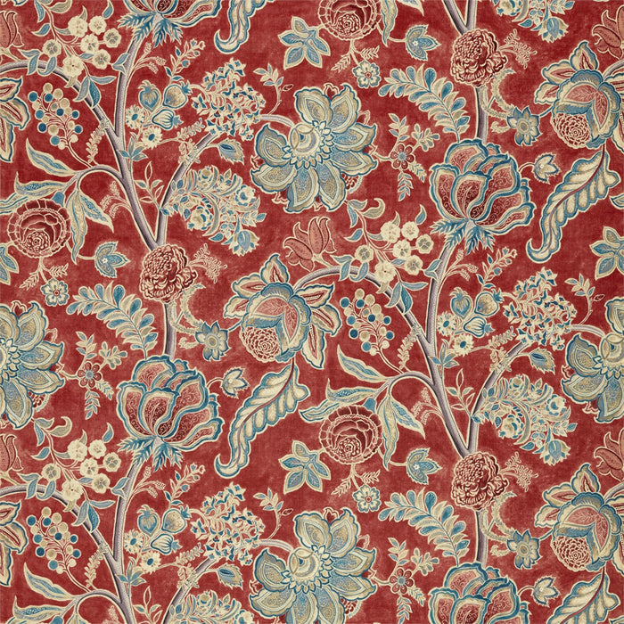 Sanderson Shalimar Ruby/Teal 226320 Fabric Sample DART226320