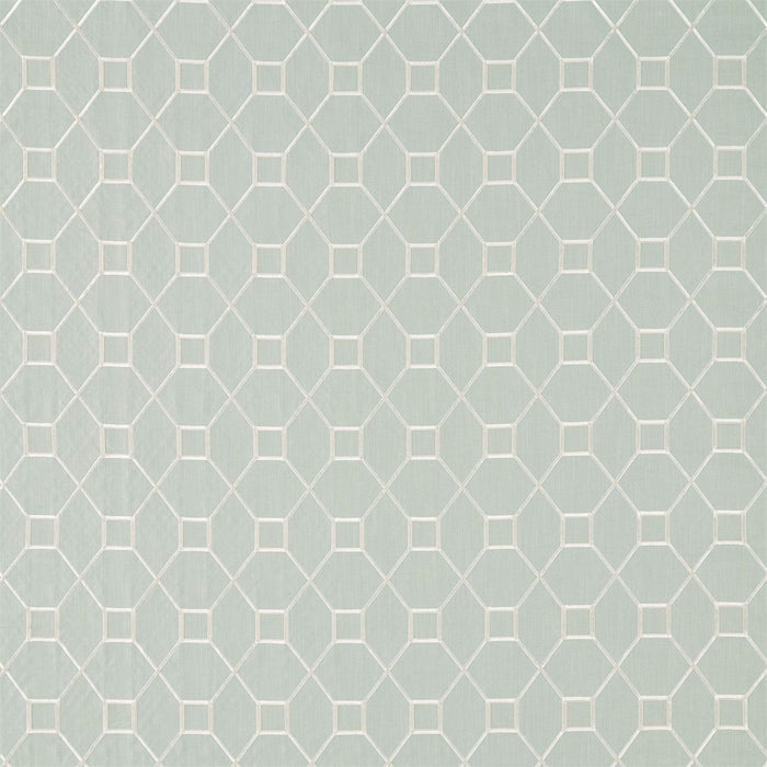 Sanderson Baroque Trellis Wedgwood/Chalk 236360 Fabric Sample DART236360