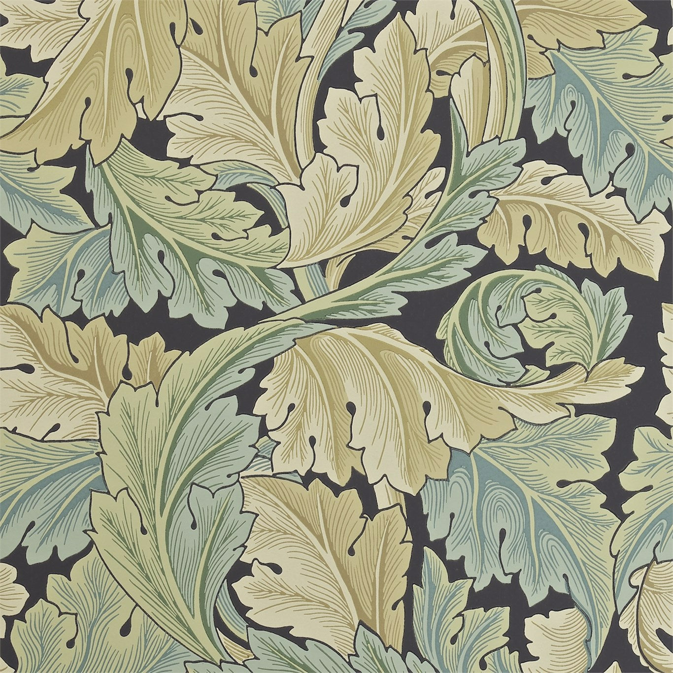 Morris & Co Acanthus Privet 212550 Wallpaper Sample DARW212550