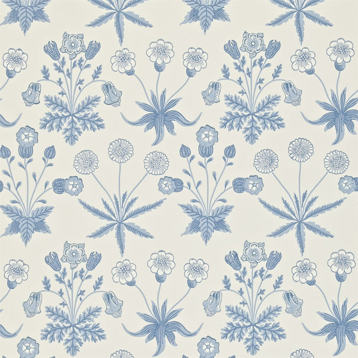 Morris & Co Daisy Blue/Ivory 212561 Wallpaper Sample DARW212561