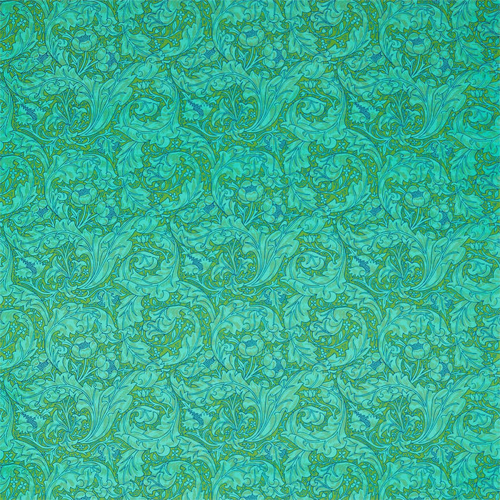 Morris & Co Bachelors Button Olive/Turquoise 226840 Fabric Sample DBPF226840